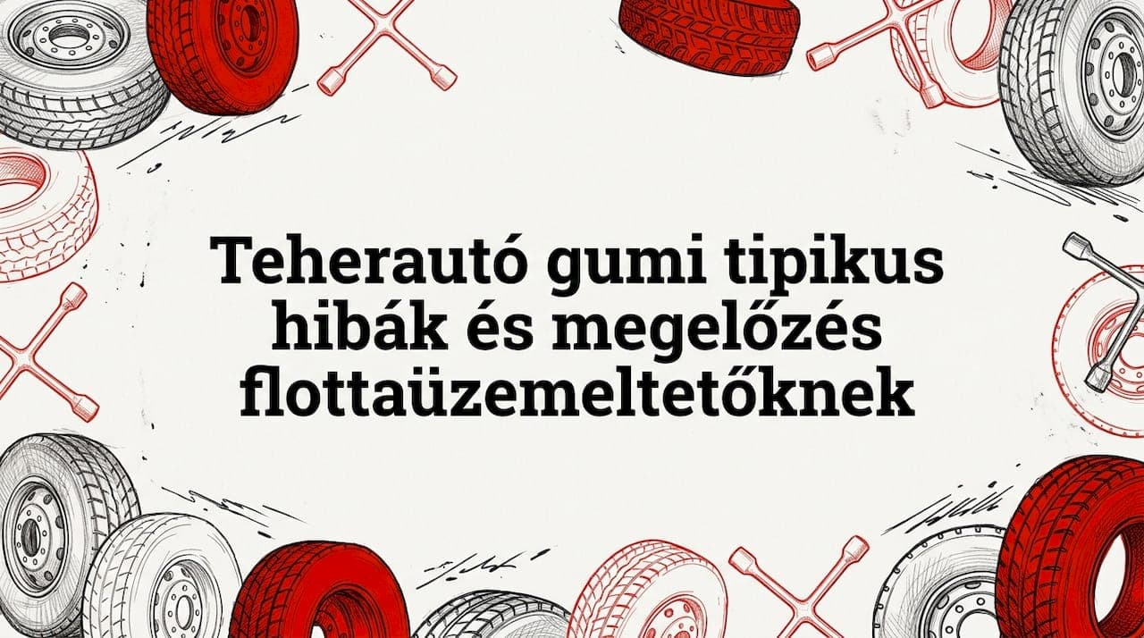 Teherautó gumi tipikus hibák és megelőzés flottaüzemeltetőknek